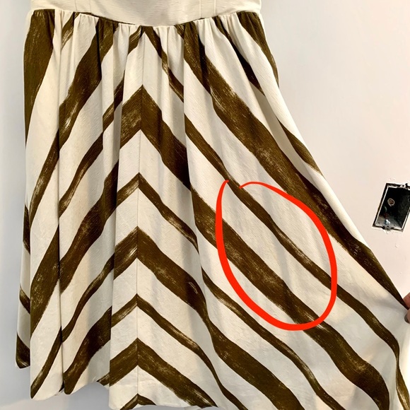Beautiful ANTHROPOLGIE Paint Stripe Dress - Picture 7 of 8